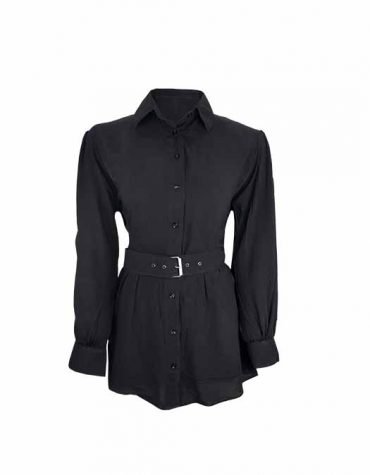 DIVA WESTERN - Poplin Shirt with Belt