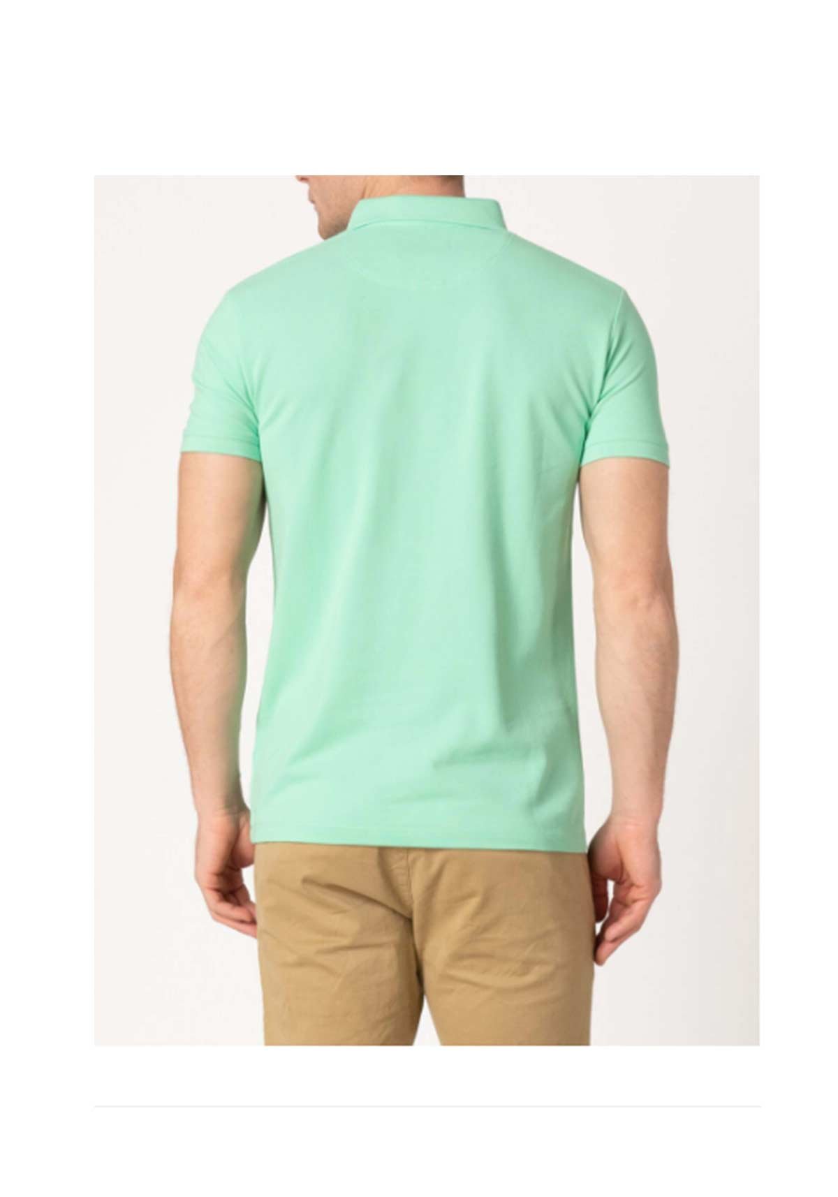 Esprit Organic cotton polo shirt Pale green Authentic Brands For