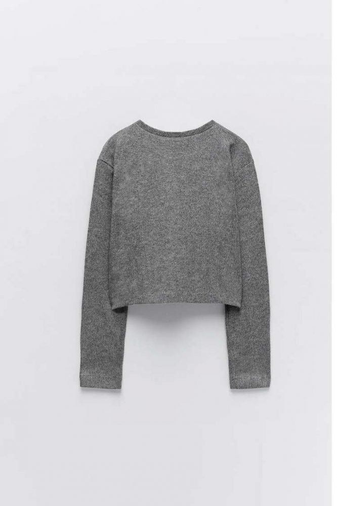 Zara CROPPED SWEATER