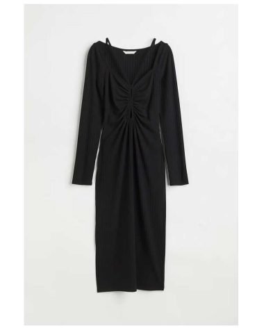 H&m -Ribbed Cut-out Dress