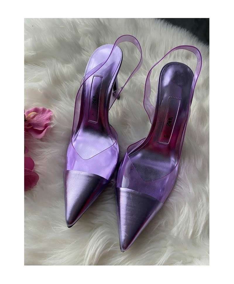 Zara purple sandalky Authentic Brands For Less Online in Pakistan