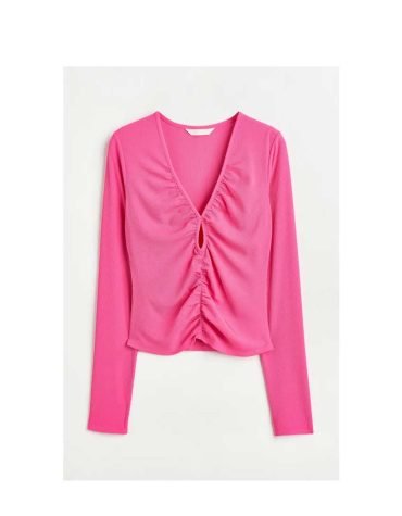 H&M – Short gathered top