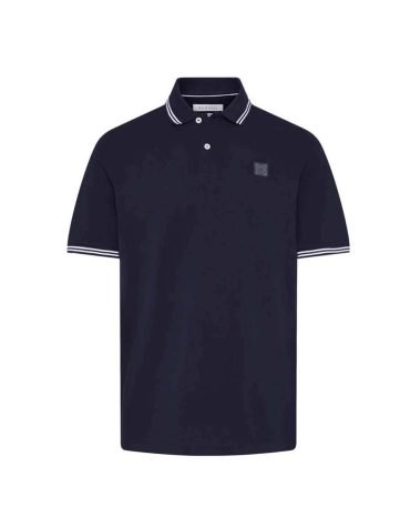 Bugatti - Tipped Polo in Navy