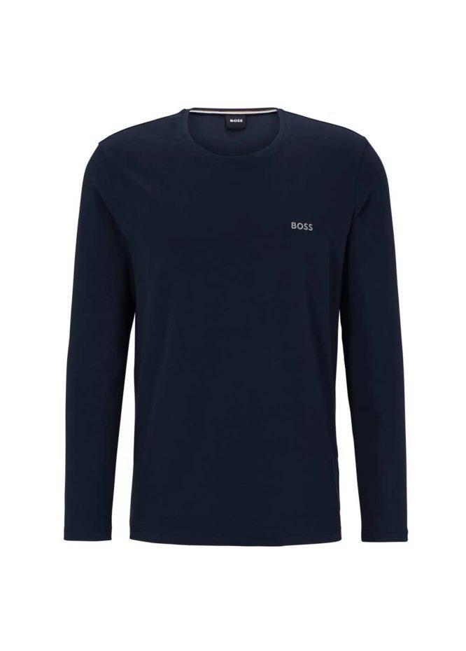Hugo boss -STRETCH-COTTON REGULAR-FIT T-SHIRT WITH EMBROIDERED LOGO