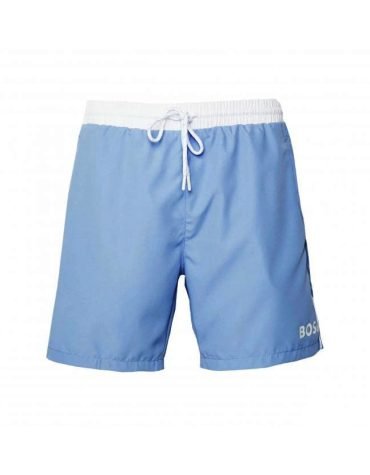 Hugo boss -Mens Starfish Blue Contrast Logo Swim Shorts