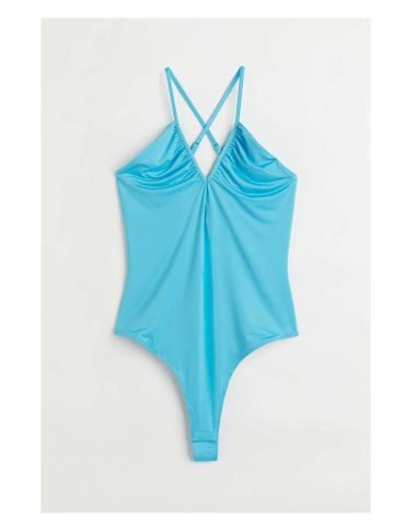 H&M -Jersey thong body Light turquoise