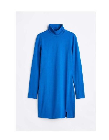H&M-Polo-neck bodycon dress
