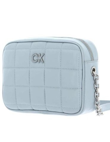 Original Calvin Klein -Re-Lock Quilt Camera Bag Pearl Blue