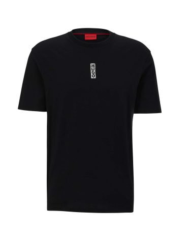 Hugo boss -COTTON-JERSEY T-SHIRT WITH MARKER-INSPIRED LOGOS