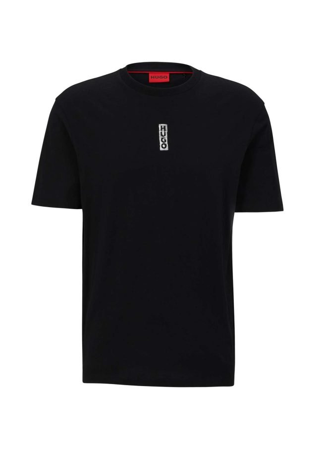 Hugo boss COTTONJERSEY TSHIRT WITH MARKERINSPIRED LOGOS Authentic