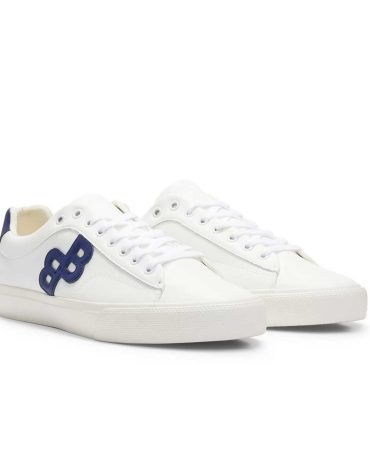 BOSS -LOW-TOP TRAINERS WITH MONOGRAM DETAIL