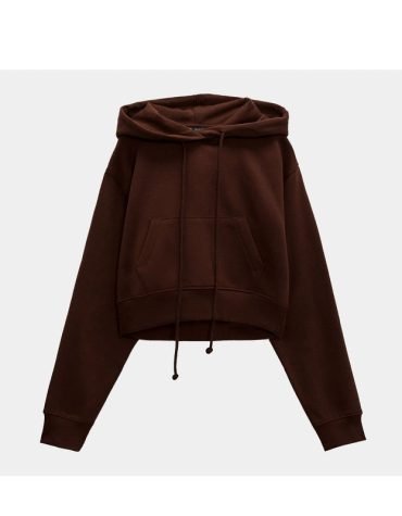 Zara -Hoodie Dark brown