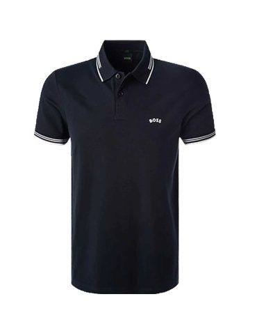 HUGO BOSS - PAUL CURVED POLO TOP NAVY 50469210-402