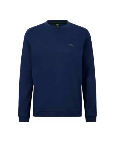 Hugo BOSS - Salbo Curved Sweatshirt Navy