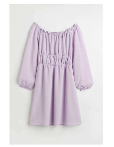 H&M -Off-the-shoulder dress Light purple