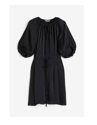 H&M -Tie-detail satin dress