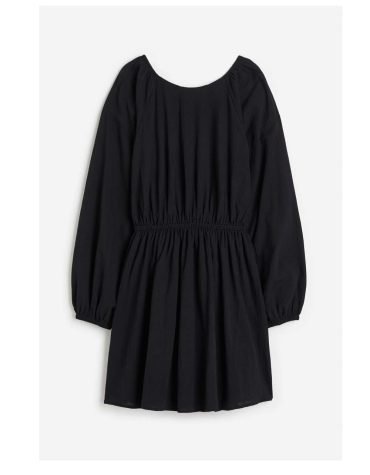 H&M -Balloon-sleeved open-backed dress
