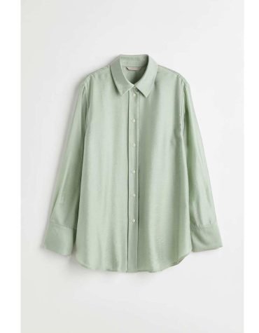 H&M -Relaxed-fit Shirt Dusky green