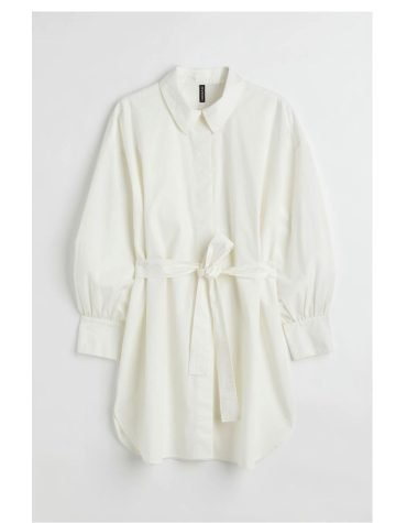 H&M-Tie Belt Shirt Dress