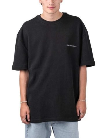 Original Calvin Klein - Institutional Waffle Relaxed Tee Men's leisure t-shirt black