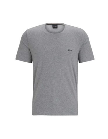 Original Hugo BOSS - Stretch-cotton regular-fit T-shirt with contrast logo