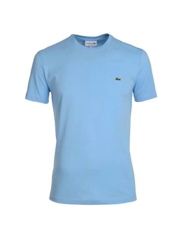 Original LACOSTE - REGULAR FIT T-SHIRT ROUND NECK BRIGHT BLUE, ONE COLOUR
