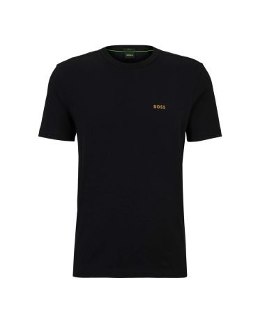 Original Hugo Boss -STRETCH-COTTON REGULAR-FIT T-SHIRT WITH CONTRAST LOGO