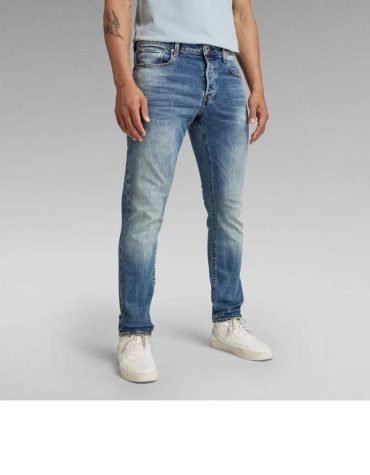 Original G-STAR RAW - 3301 STRAIGHT TAPERED JEANS VINTAGE AZURE DENIM