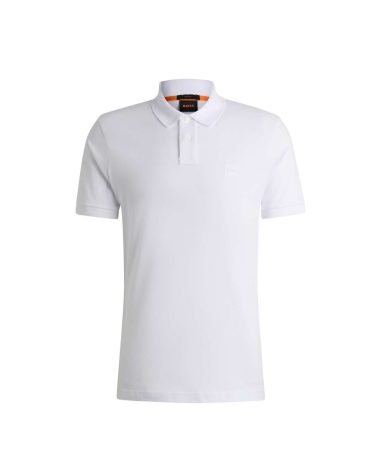 Original Hugo Boss -STRETCH-COTTON SLIM-FIT POLO SHIRT WITH LOGO PATCH