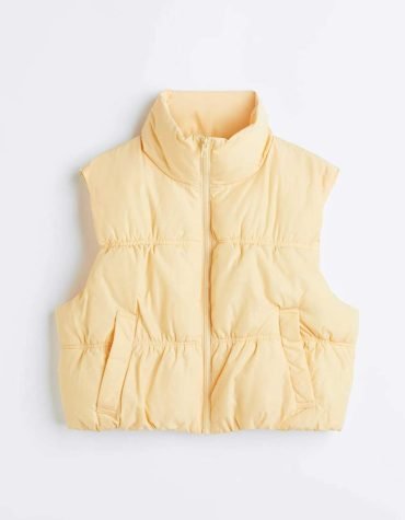 Original -H&M – puffer vest Colour - Light yellow