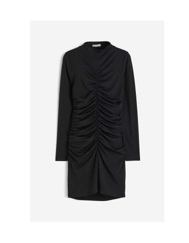 Original H&M -Gathered jersey dress Black