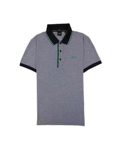 Original Hugo Boss - Paule 4 Slim Fit Branded Placket Polo Black 401