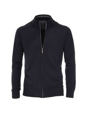 Original Casamoda -Cardigan with a zip - blue