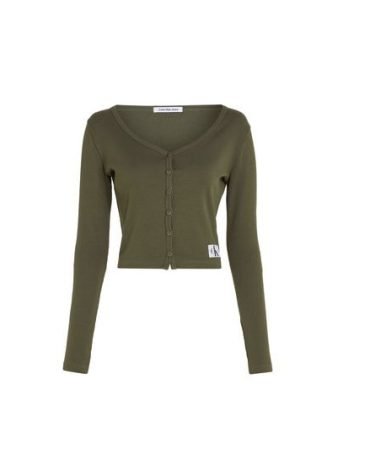 Original CALVIN KLEIN-Woven Label Cardigan