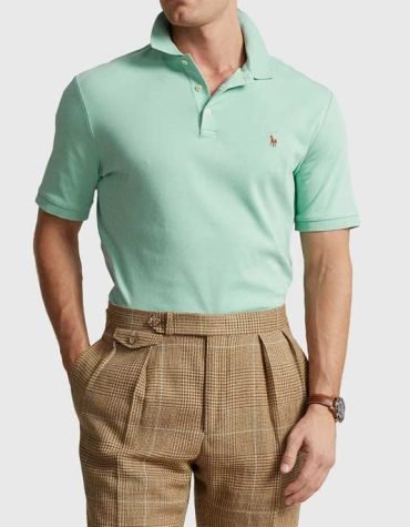 Original Polo Ralph Lauren - Green Logo Slim Fit Polo Shirt