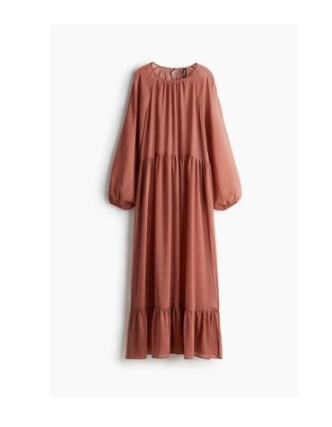 Original H&M-Balloon-sleeved chiffon dress