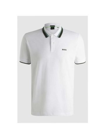 Original Hugo boss -Paddy active polo shirt with contrast stripes