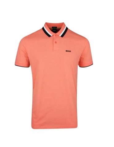 Original Hugo BOSS Golf Shirt - Paddy AP Heritage - Fusion Coral SU25