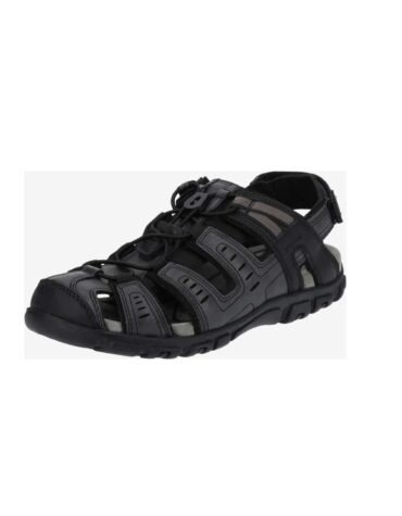 Geox - UOMO STRADA - Walking sandals - black